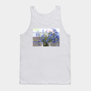 Flower Forget me not up close Tank Top